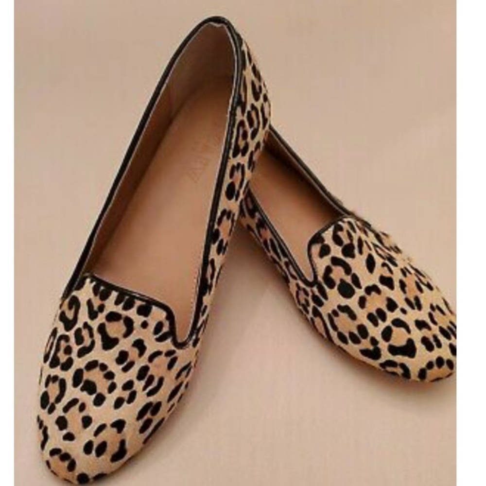 J Crew leopard print loafers (size 8)